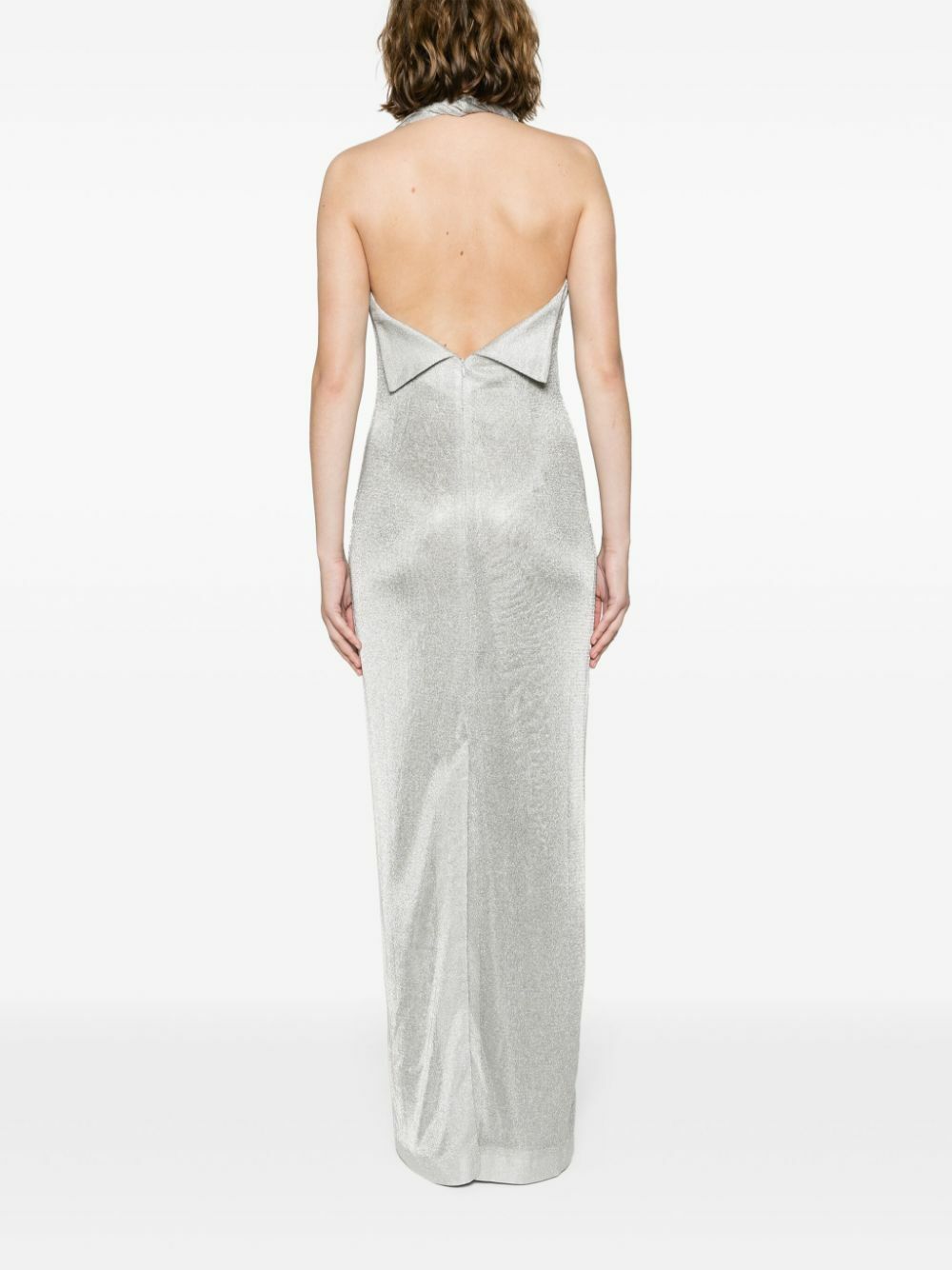TOVE Silver Malaika Halterneck Maxi Dress Tove