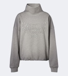 Acne Studios Logo cotton fleece sweatshirt