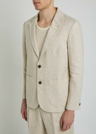 Wax London Fintry Linen Blazer Beige