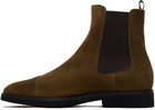 TOM FORD Brown Suede Light Sole Chelsea Boots