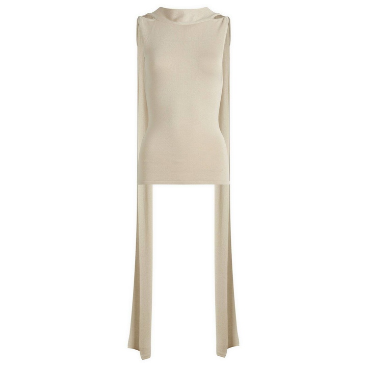 Photo: ST. Agni Women's Knit Scarf Top in Creme