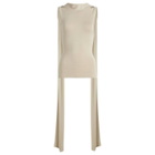 ST. Agni Women's Knit Scarf Top in Creme