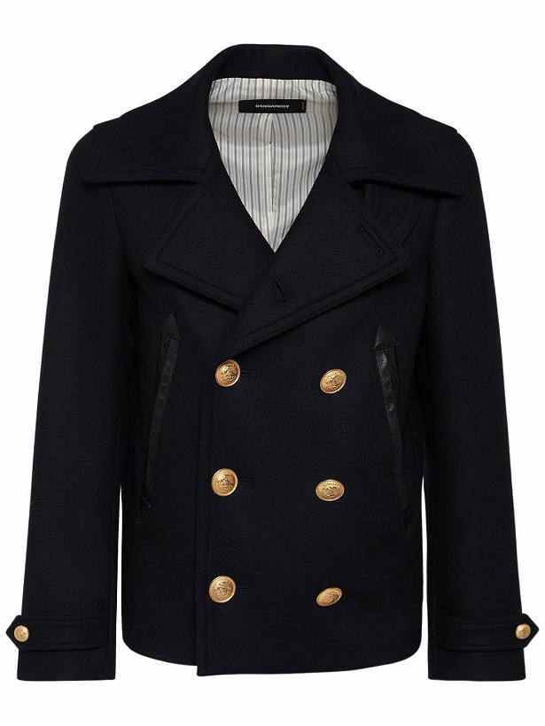 Photo: DSQUARED2 - Sailor Wool Blend Peacoat