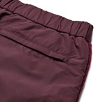 Undercover - Nylon-Panelled Fleece Drawstring Trousers - Burgundy