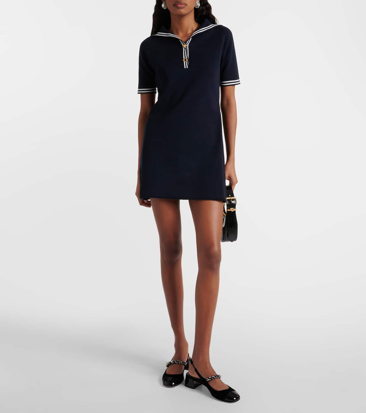 Miu Miu Cotton-blend minidress Miu Miu