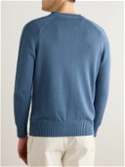 Brunello Cucinelli - Argyle Cotton Sweater - Blue