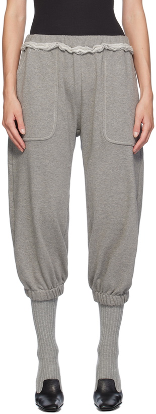 Photo: Edward Cuming Gray Kick-Me Sweatpants