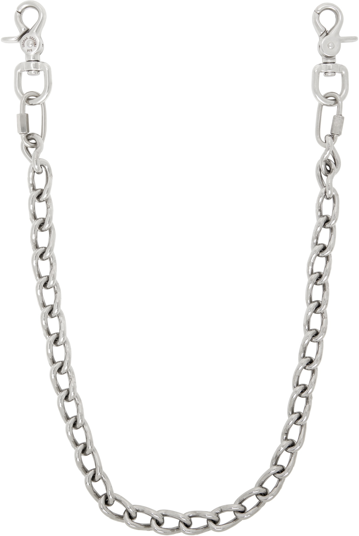 Apartment 1007 Silver #2/0 Machine Wallet Chain