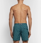 Vilebrequin - Moorea Mid-Length Printed Swim Shorts - Men - Petrol