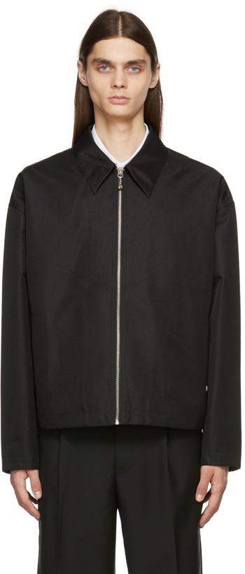 Photo: Acne Studios Black Casual Twill Jacket