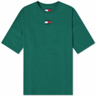 Tommy Jeans Men's Flag T-Shirt in Darkened Emerald