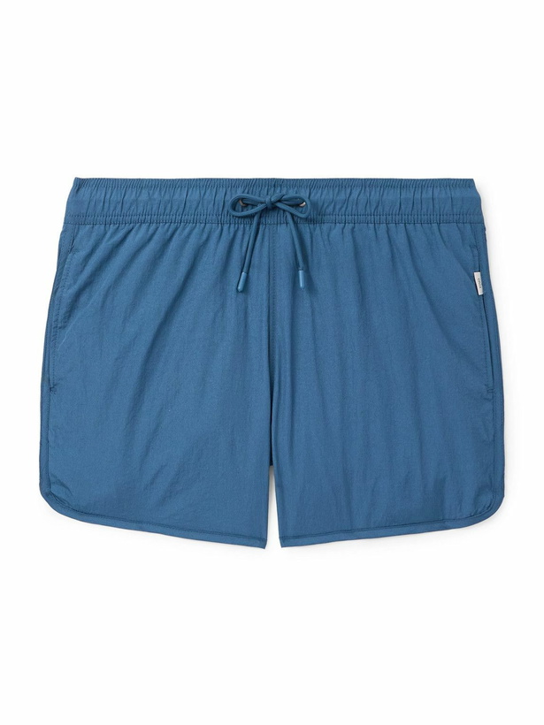 Photo: Onia - Slim-Fit Short-Length Swim Shorts - Blue