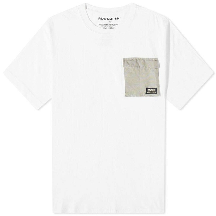 Photo: Maharishi Men's Organic Utility Pocket T-Shirt in White