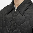 Cole Buxton Men's Quilted Ripstop Overshirt in Black