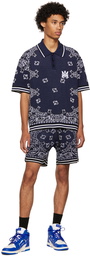 AMIRI Navy Bandana Shorts