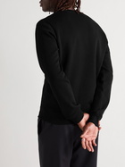 LOEWE - Logo-Embroidered Cotton-Jersey Sweatshirt - Black