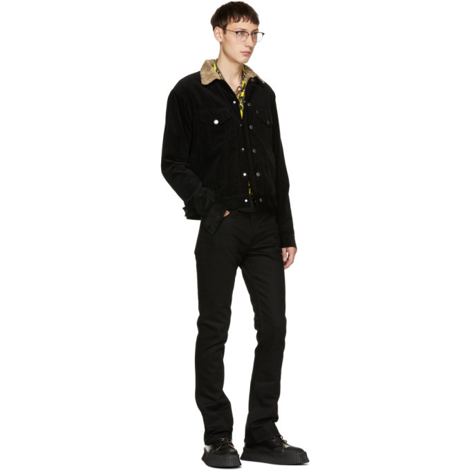 Christian Dada Black Narrow Wale Rotatory Jacket