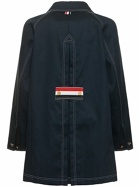 THOM BROWNE - Cotton Mackintosh Short Coat