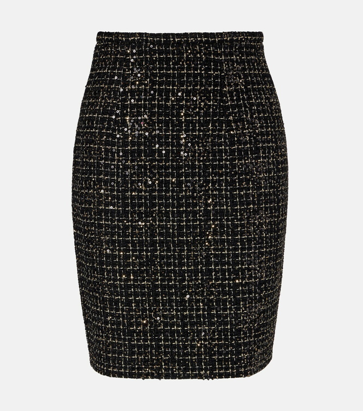 Photo: Safiyaa Ayaka sequined tweed pencil skirt