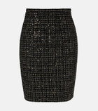Safiyaa Ayaka sequined tweed pencil skirt