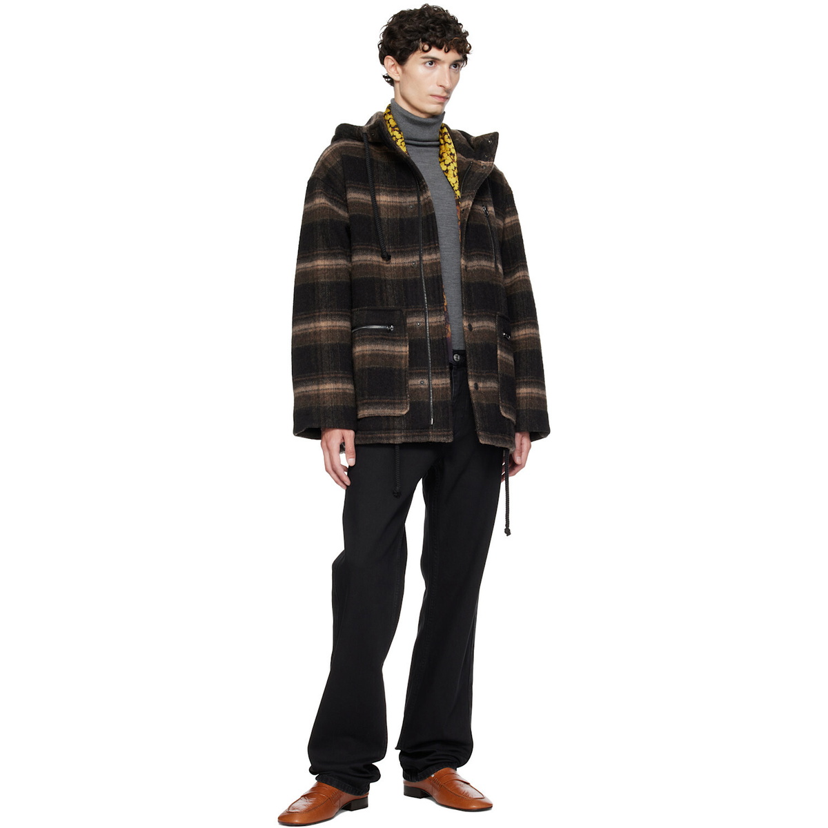 Isabel Marant Black & Beige Kiril Jacket