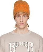 BUTLER SVC SSSENSE Exclusive Orange Splatter Beanie