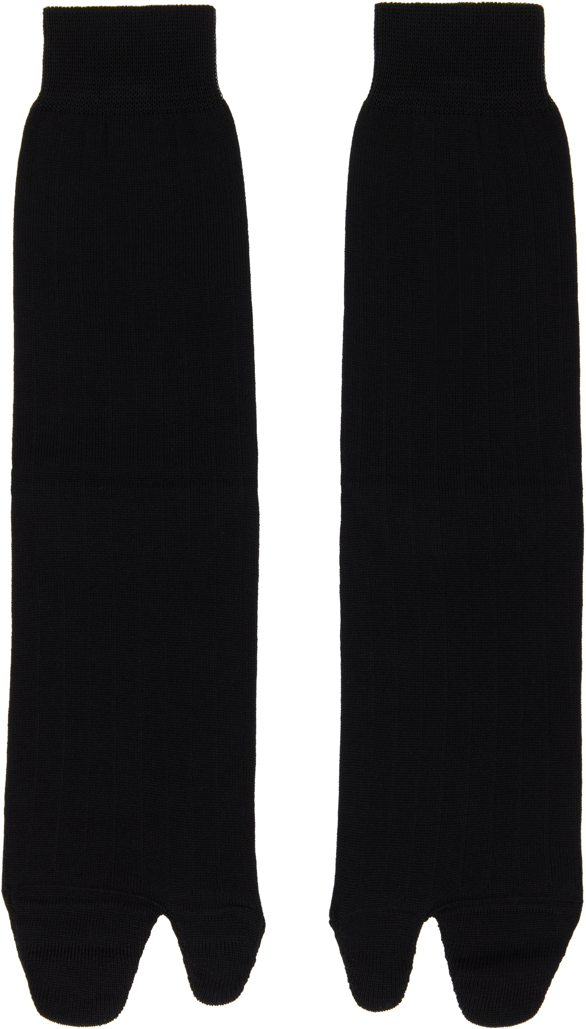 Maison Margiela Black Bootleg Socks Maison Margiela