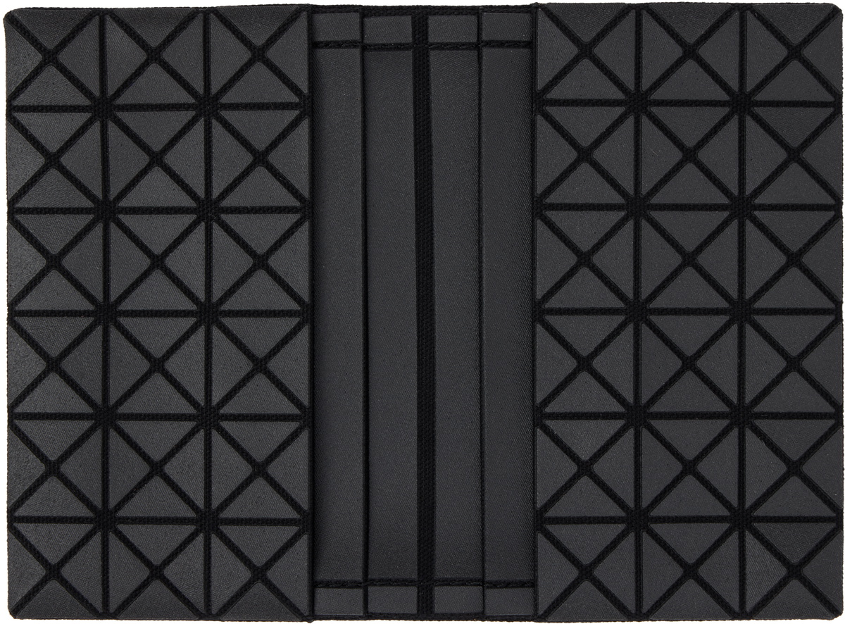BAO BAO ISSEY MIYAKE Black Oyster Card Holder