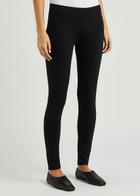The Row Woolworth Black Stretch-jersey Leggings