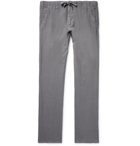 Hartford - Troy Slim-Fit Linen-Chambray Drawstring Trousers - Men - Gray