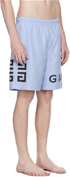 Givenchy Blue 4G Swim Shorts