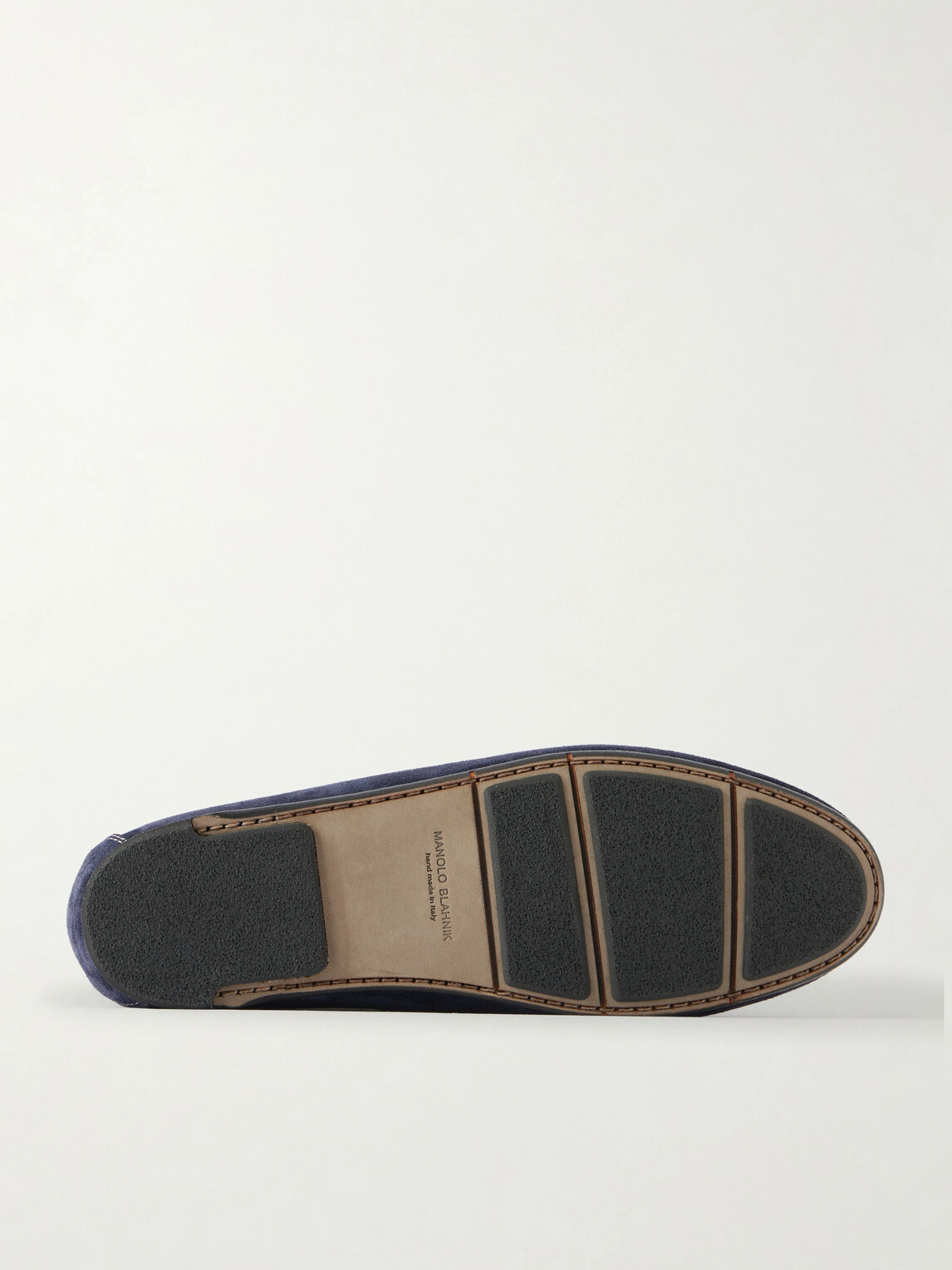 Manolo Blahnik - Marino Suede Boat Shoes - Blue