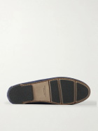 Manolo Blahnik - Marino Suede Boat Shoes - Blue