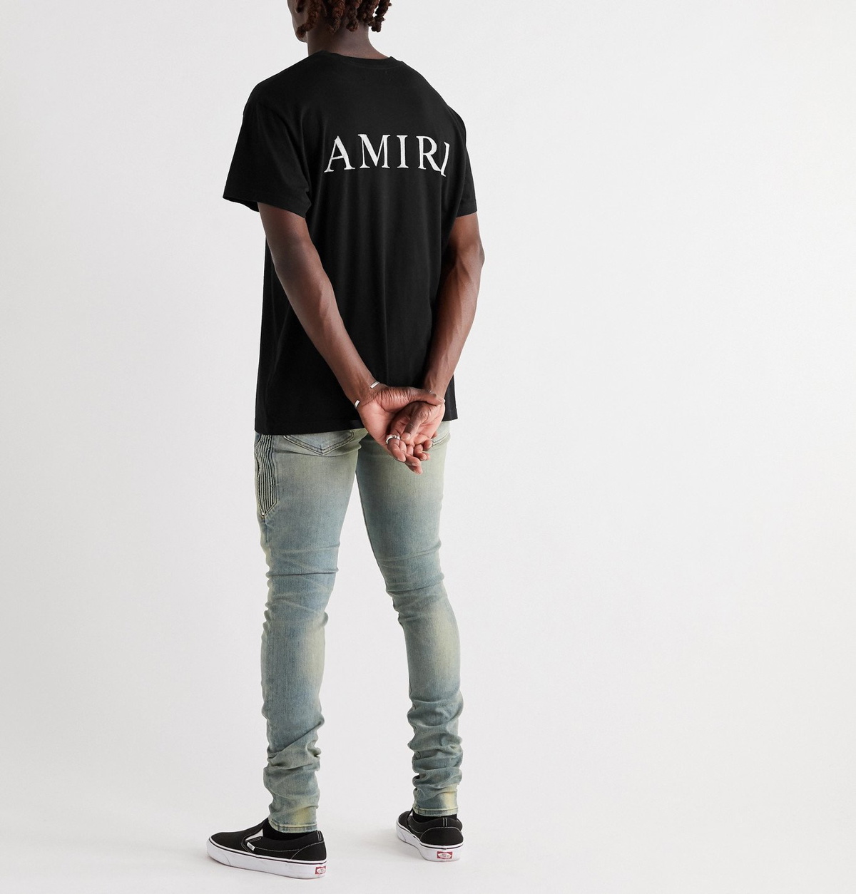 Amiri Heart Logo Print Cotton T-shirt in Black for Men