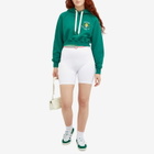 Casablanca Women's Casa Way Embroidered Crop Hoodie in Green