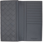 Bottega Veneta Grey Intrecciato Long Wallet