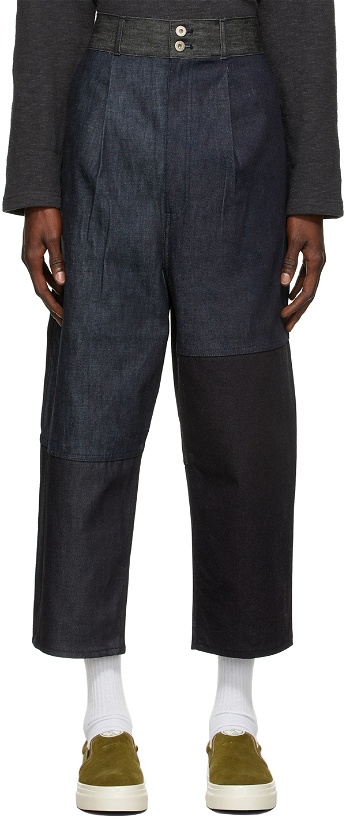 Photo: Comme des Garçons Homme Wide-Leg Paneled Jeans