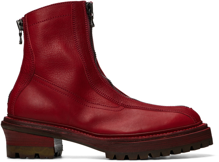Photo: Julius Red Front Zip Boots