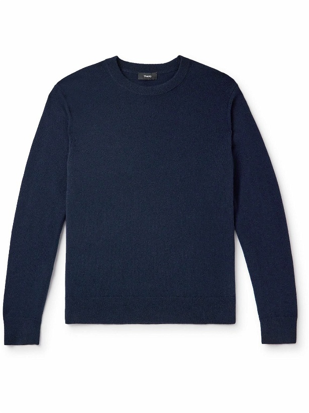 Photo: Theory - Hilles Cashmere Sweater - Blue