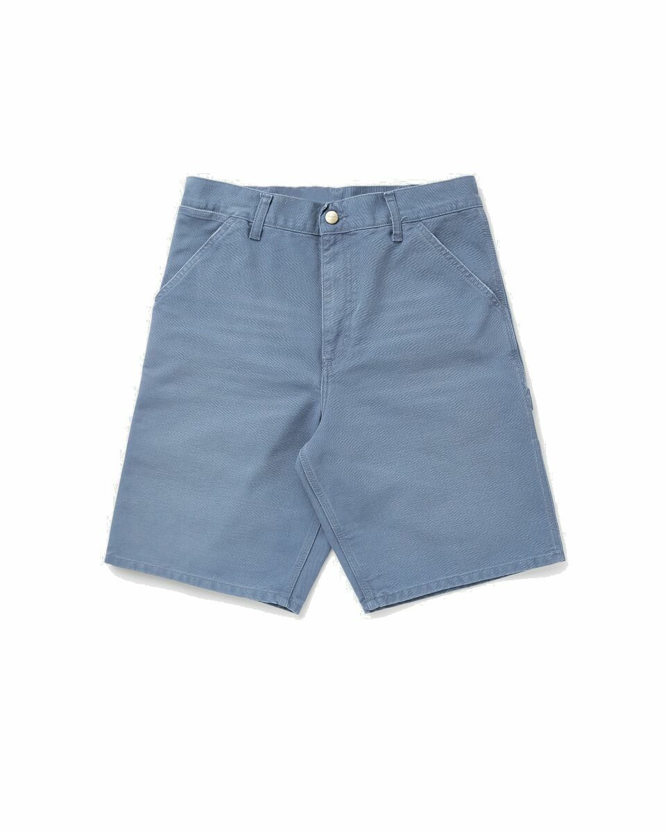 Photo: Carhartt Wip Single Knee Short Blue - Mens - Casual Shorts