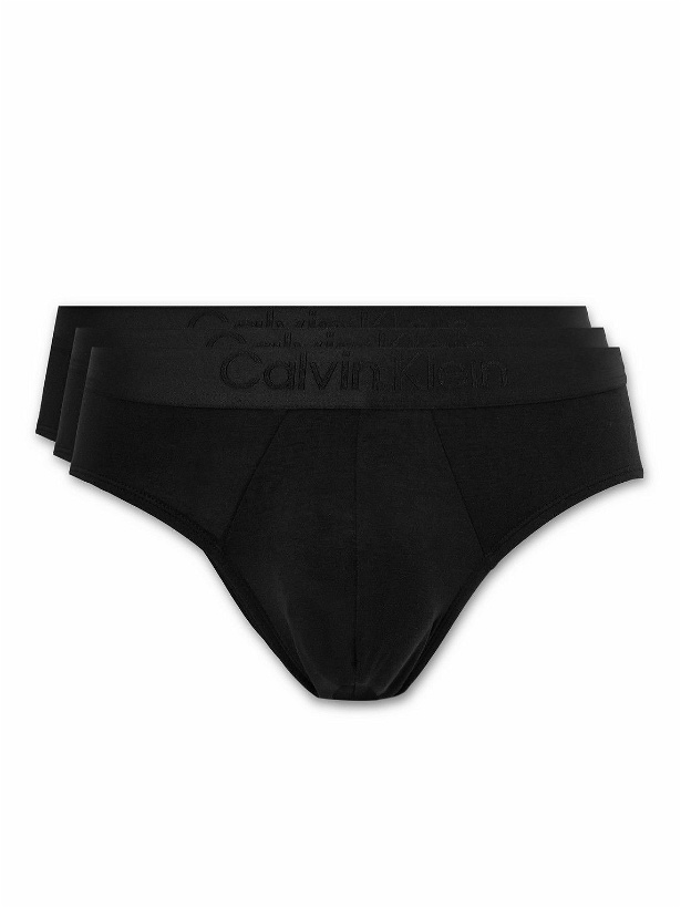 Photo: Calvin Klein Underwear - Three-Pack Stretch Lyocell-Blend Briefs - Black