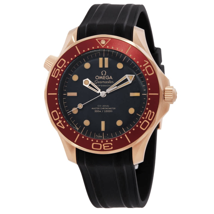 Photo: Omega Seamaster Diver Automatic Chronometer Black Dial Mens Watch 210.92.42.20.01.003