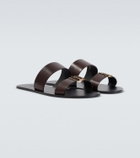 Saint Laurent Babylone leather sandals