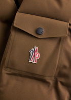 Moncler Grenoble Montgetech Hooded Quilted Shell ski Jacket Brown
