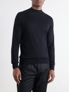 Brunello Cucinelli - Silk and Cotton-Blend Rollneck Sweater - Black
