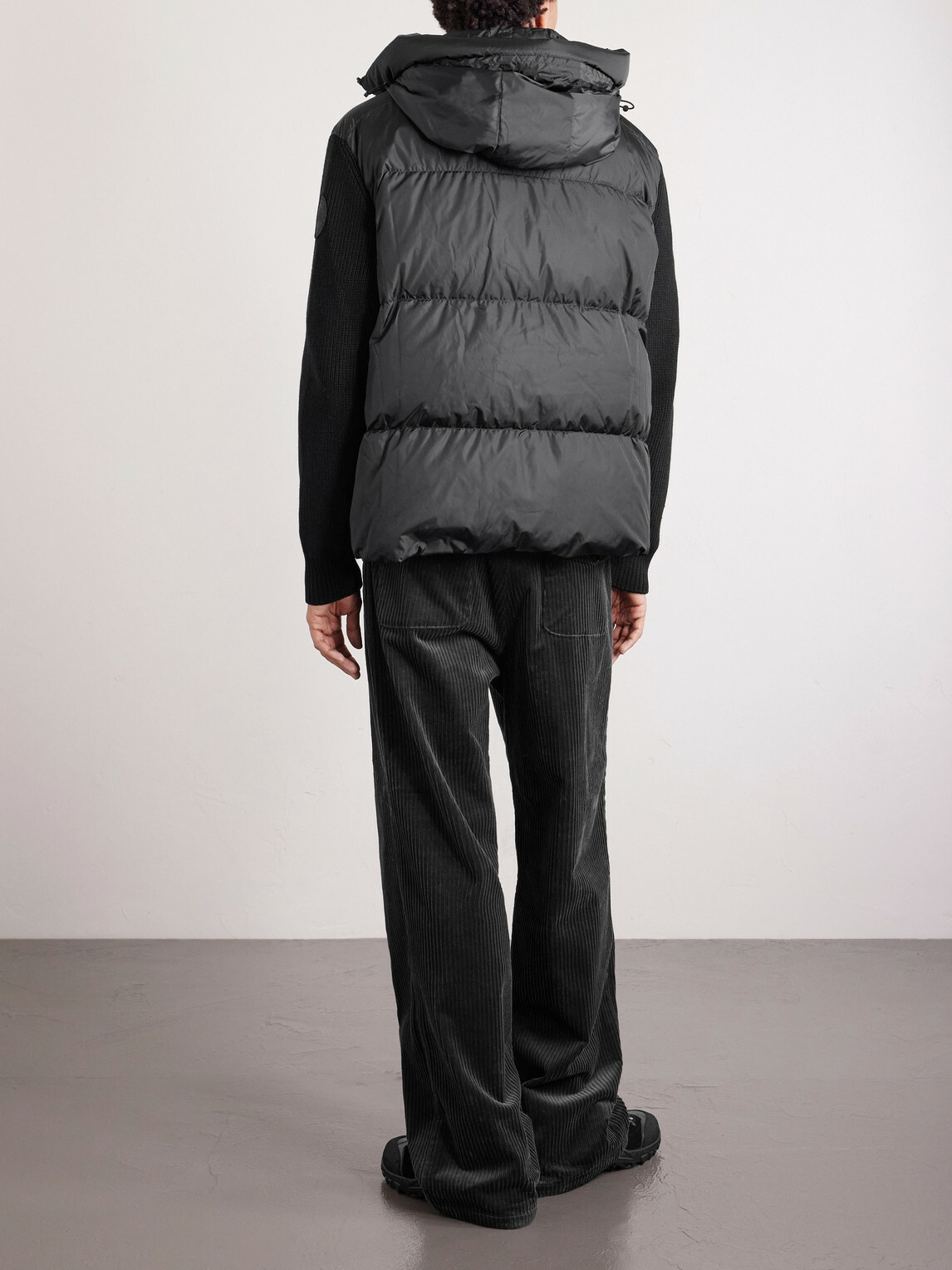 Canada Goose - HyBridge® Wool and Quilted Shell Hooded Down Jacket - Black