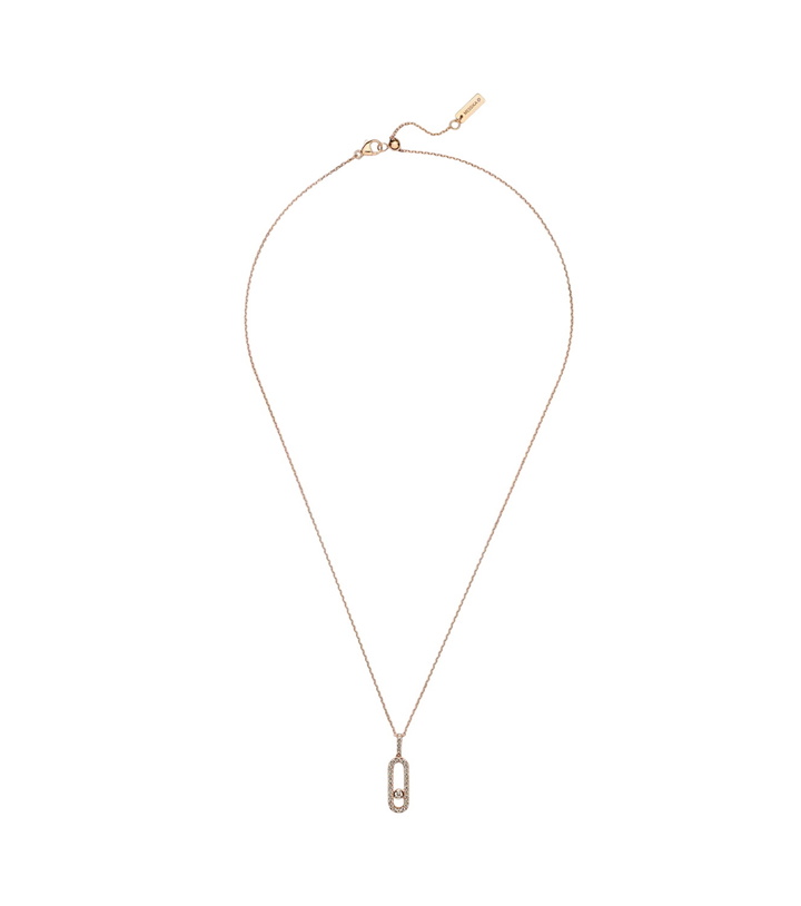 Photo: Messika Move Uno Large 18kt rose gold necklace with diamonds