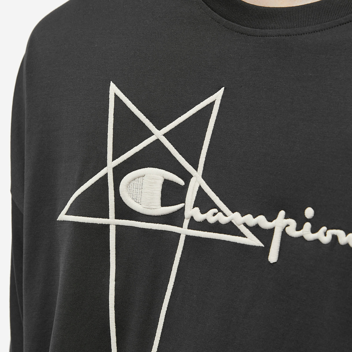 新品RICK OWENS CHAMPION  TEE BLACK XS RICK OWENS×Champion Tommy Tee・Black・XS