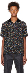 sacai Black Printed Shirt