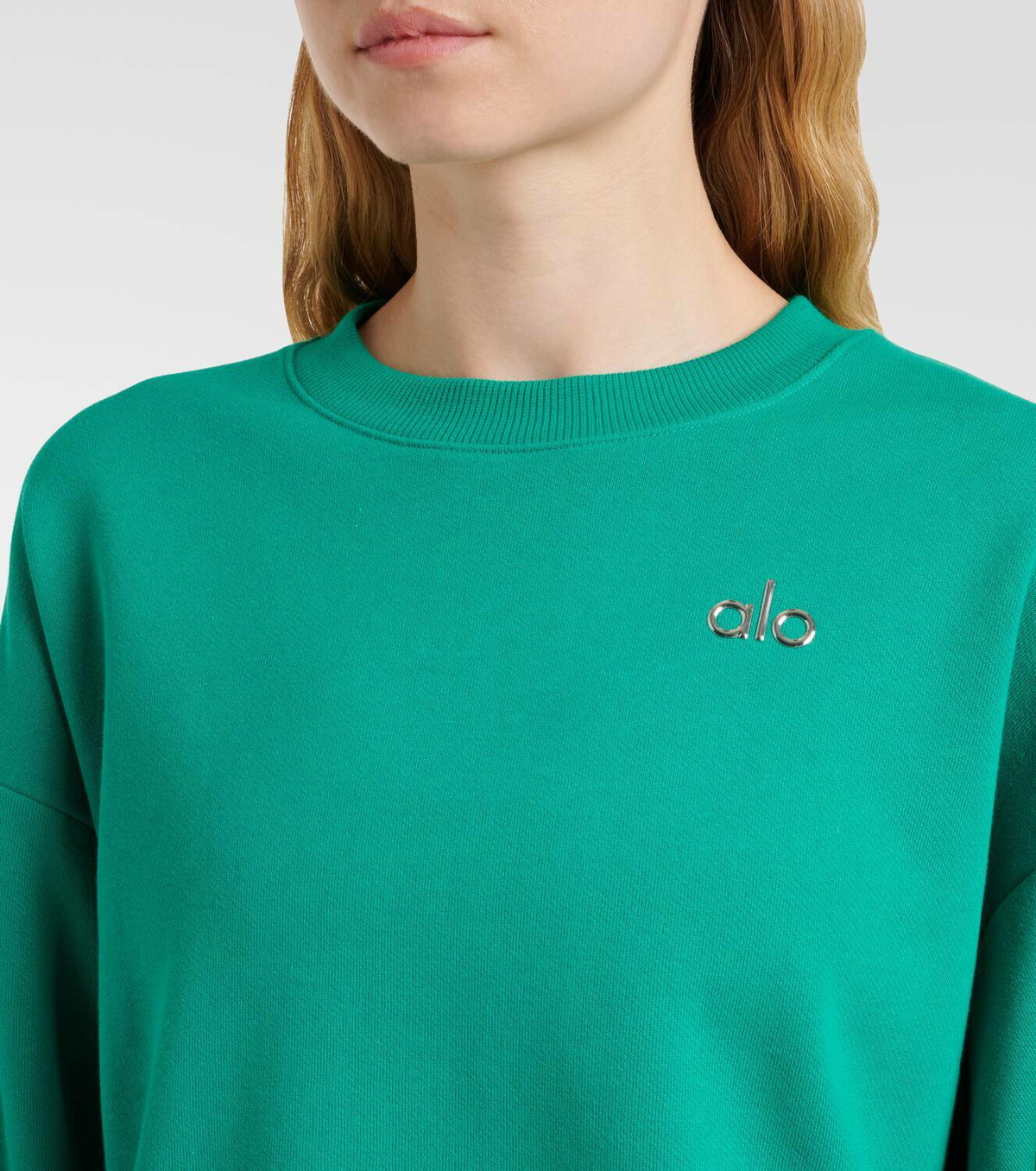 Alo Yoga Accolade cotton-blend sweatshirt